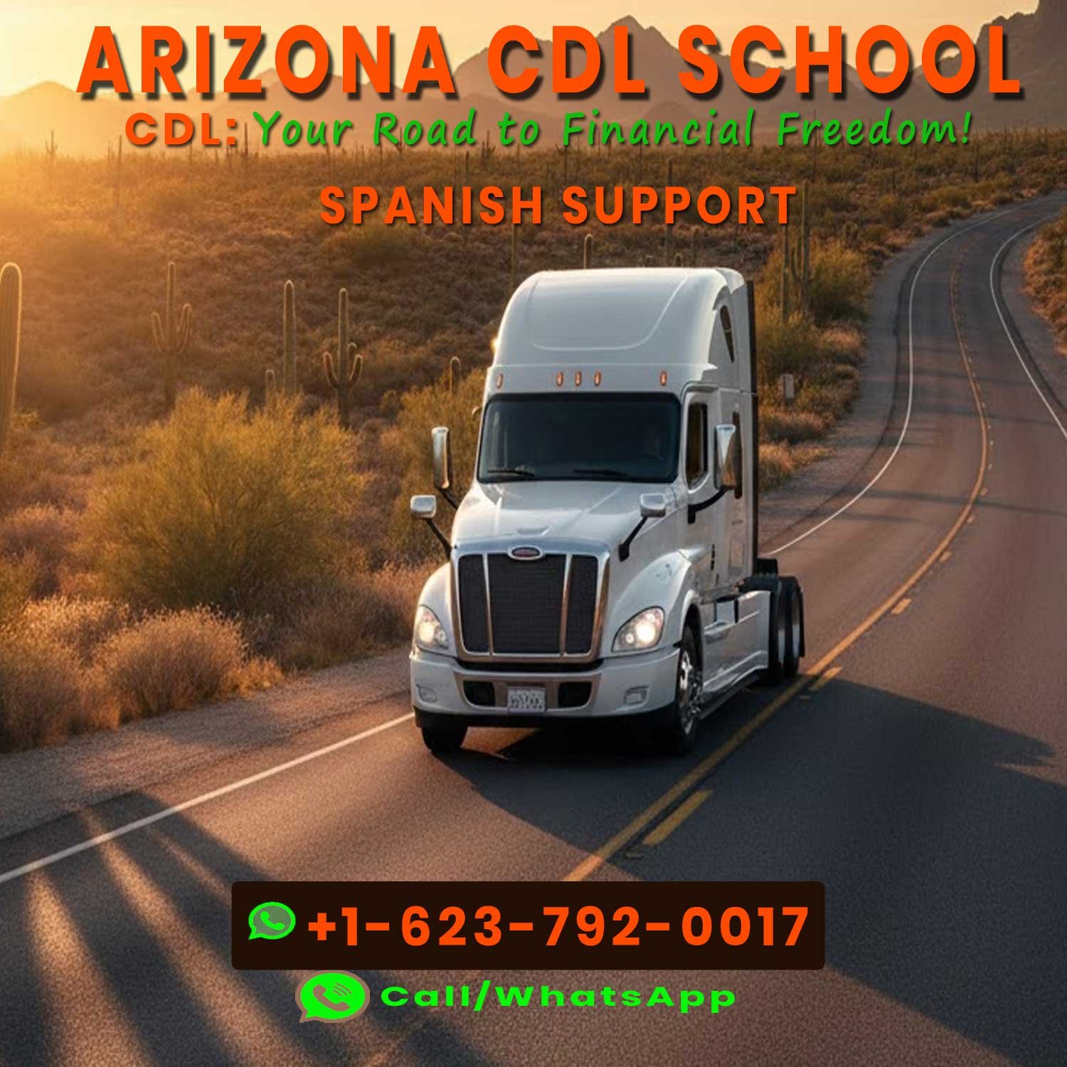 Best Arizona CDL School training with Bernardo Zuluaga in Phoenix